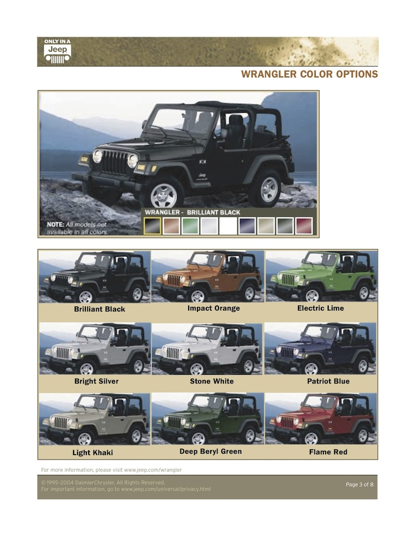 Jeep TJ Wrangler- What's new for 2005 | Jeep Wrangler Forum