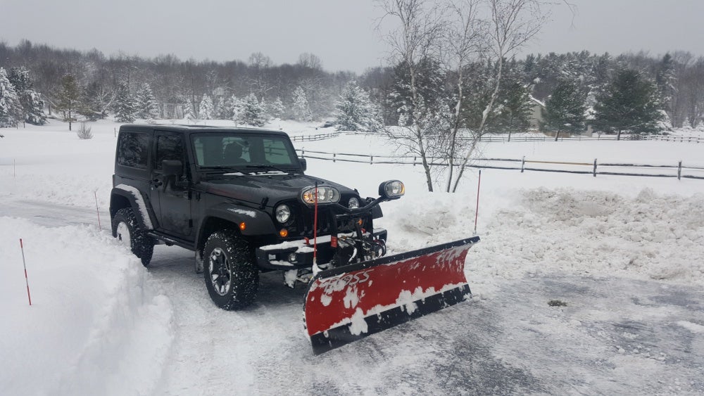 Tossing a plow on my JK | Jeep Wrangler Forum