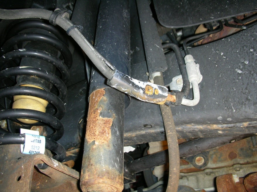 Check your drivers side front brake line | Jeep Wrangler Forum