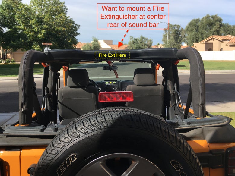 Fire Extinguisher - Mount on Sound Bar | Jeep Wrangler Forum