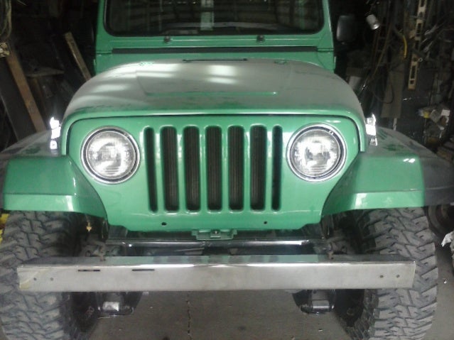 95 YJ grill with tj lights | Jeep Wrangler Forum