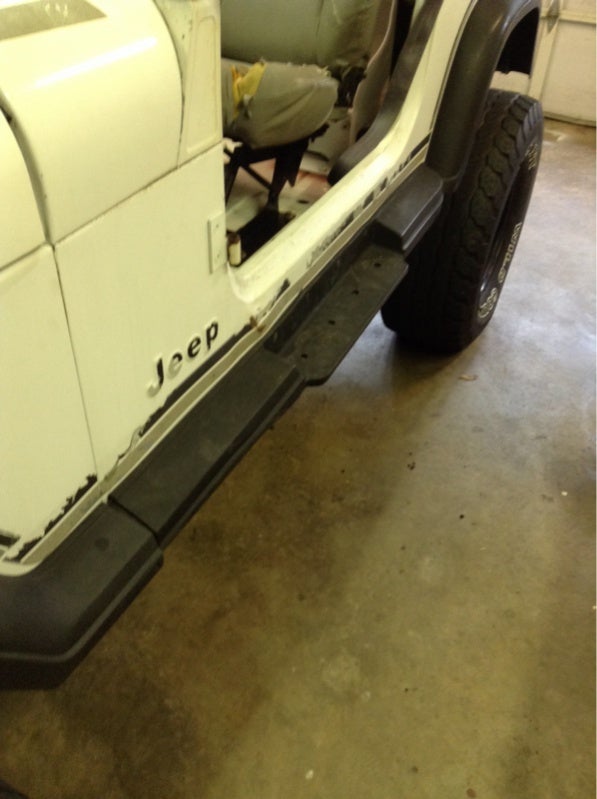YJ Running board factory side step retrofit install assistance | Jeep  Wrangler Forum