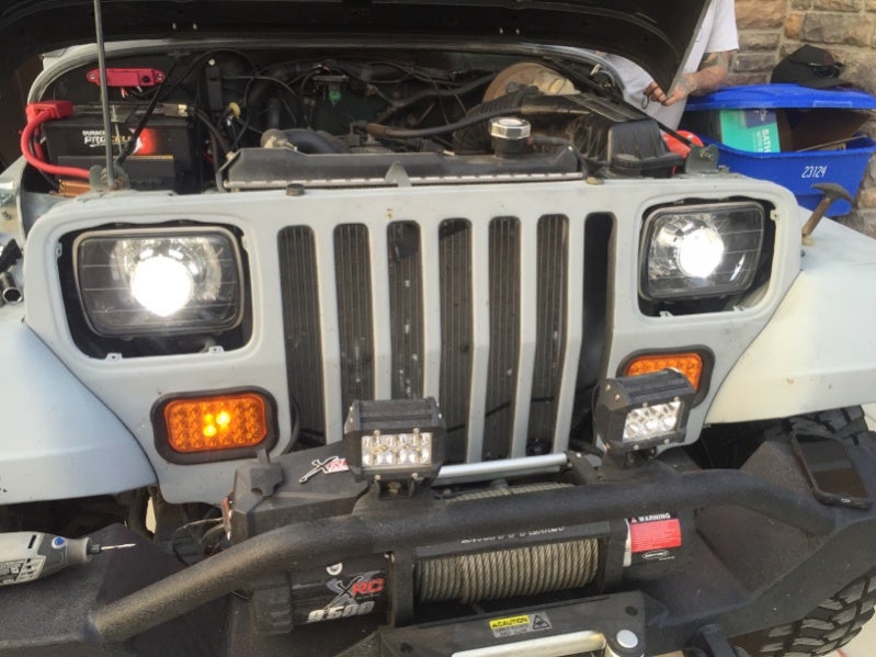 YJ LED headlights? | Jeep Wrangler Forum