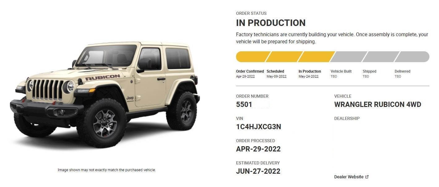 2022 Orders - Waiting room | Page 88 | Jeep Wrangler Forum