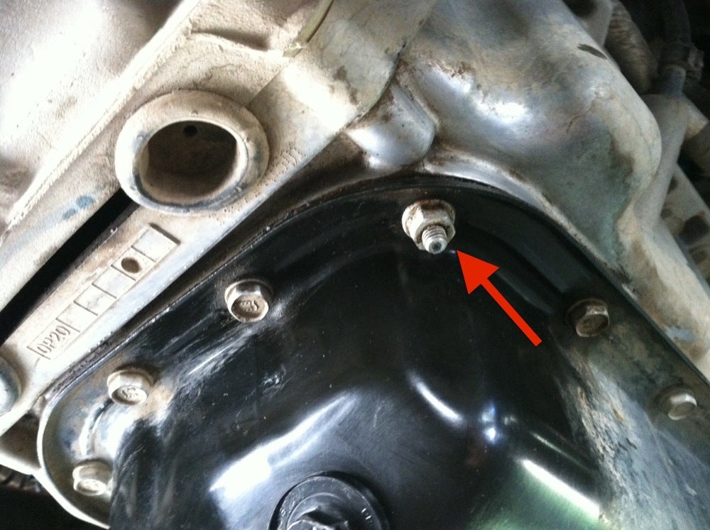 Why does my oil pan have this rogue nut holding it on? | Jeep Wrangler Forum