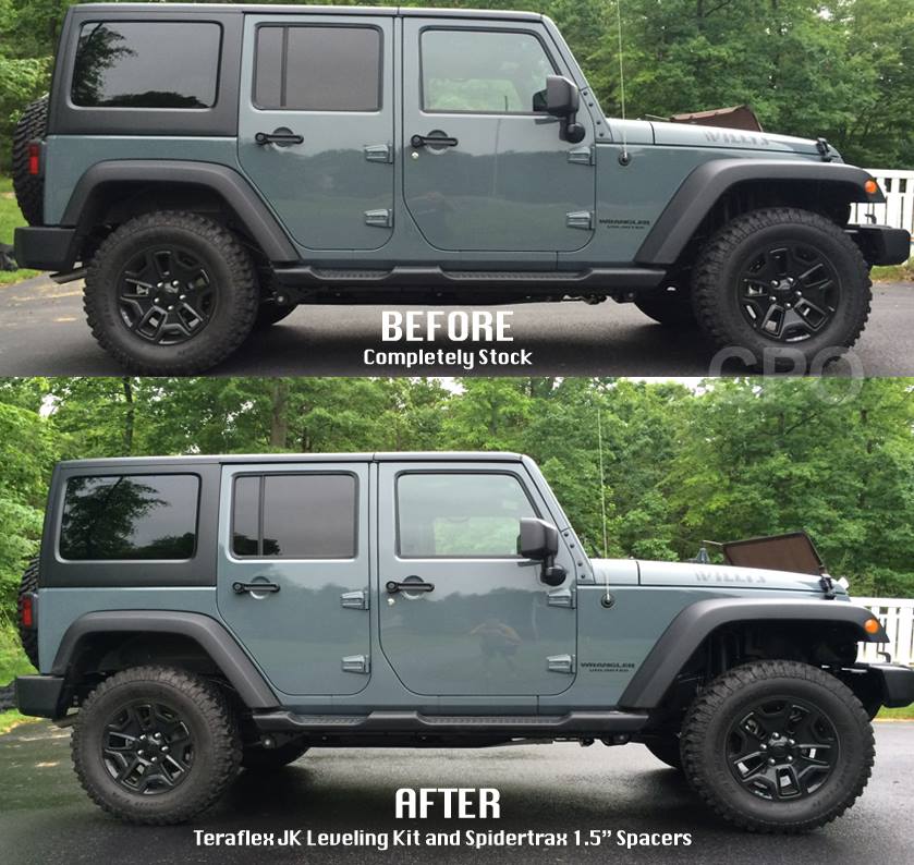 Pics of JKU with TeraFlex Performance Leveling Kit with 285/70R17's | Jeep  Wrangler Forum