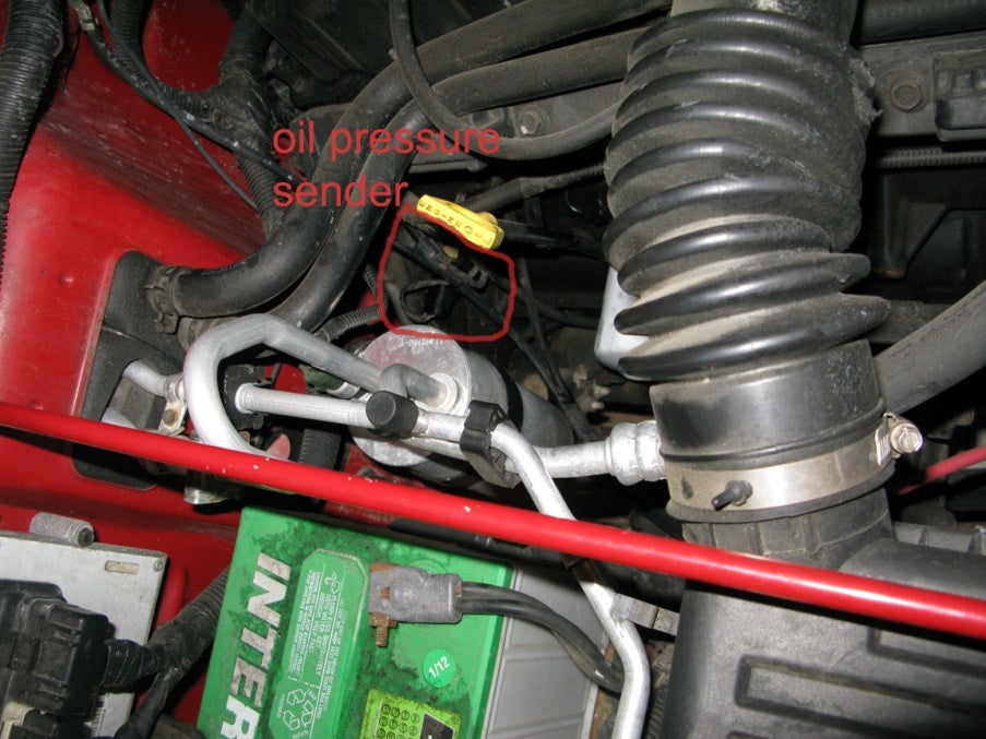 Actualizar 54+ imagen 2002 jeep wrangler oil pressure sending unit location