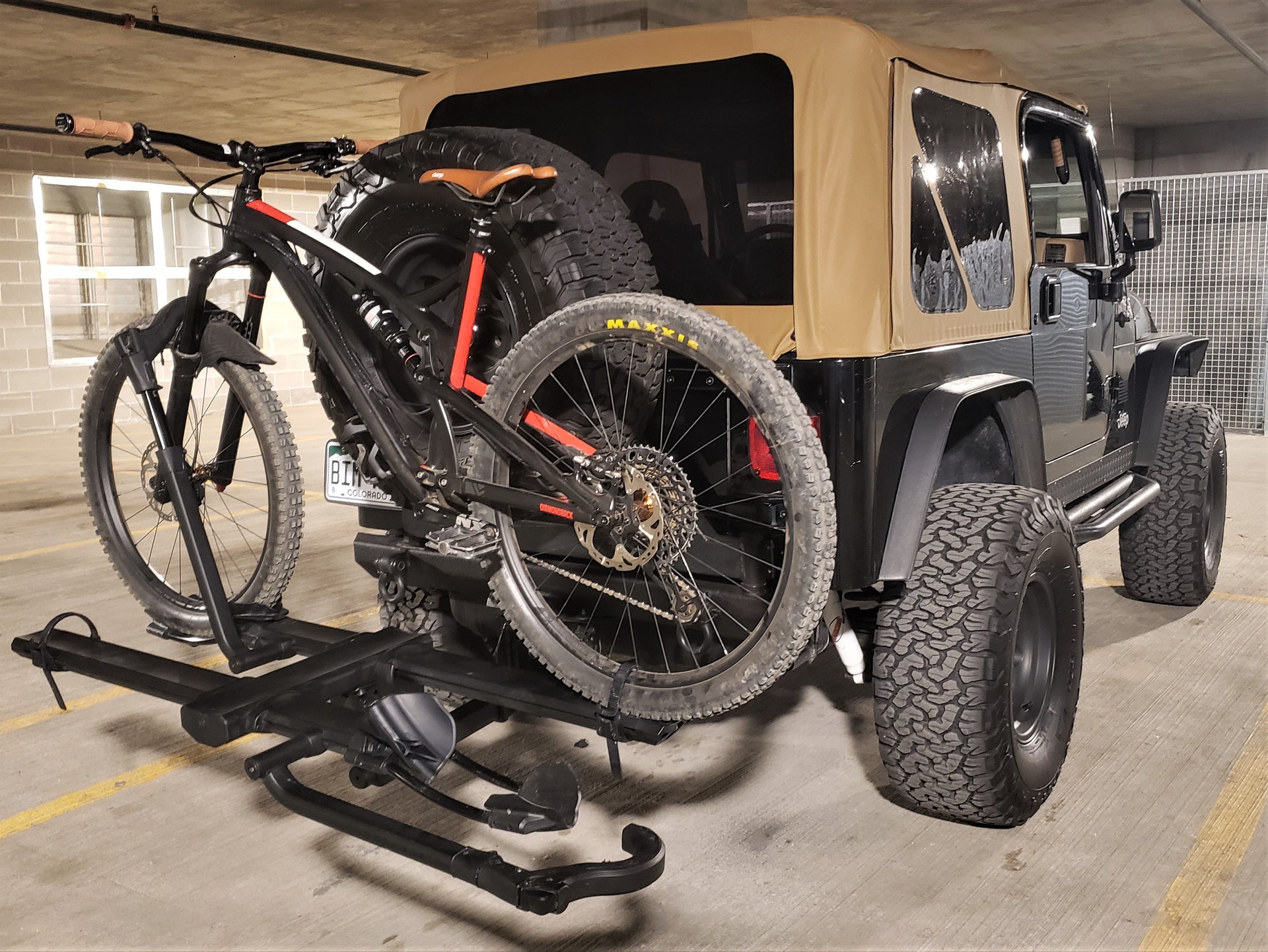 Jeeps with bike rack...useful info | Jeep Wrangler Forum