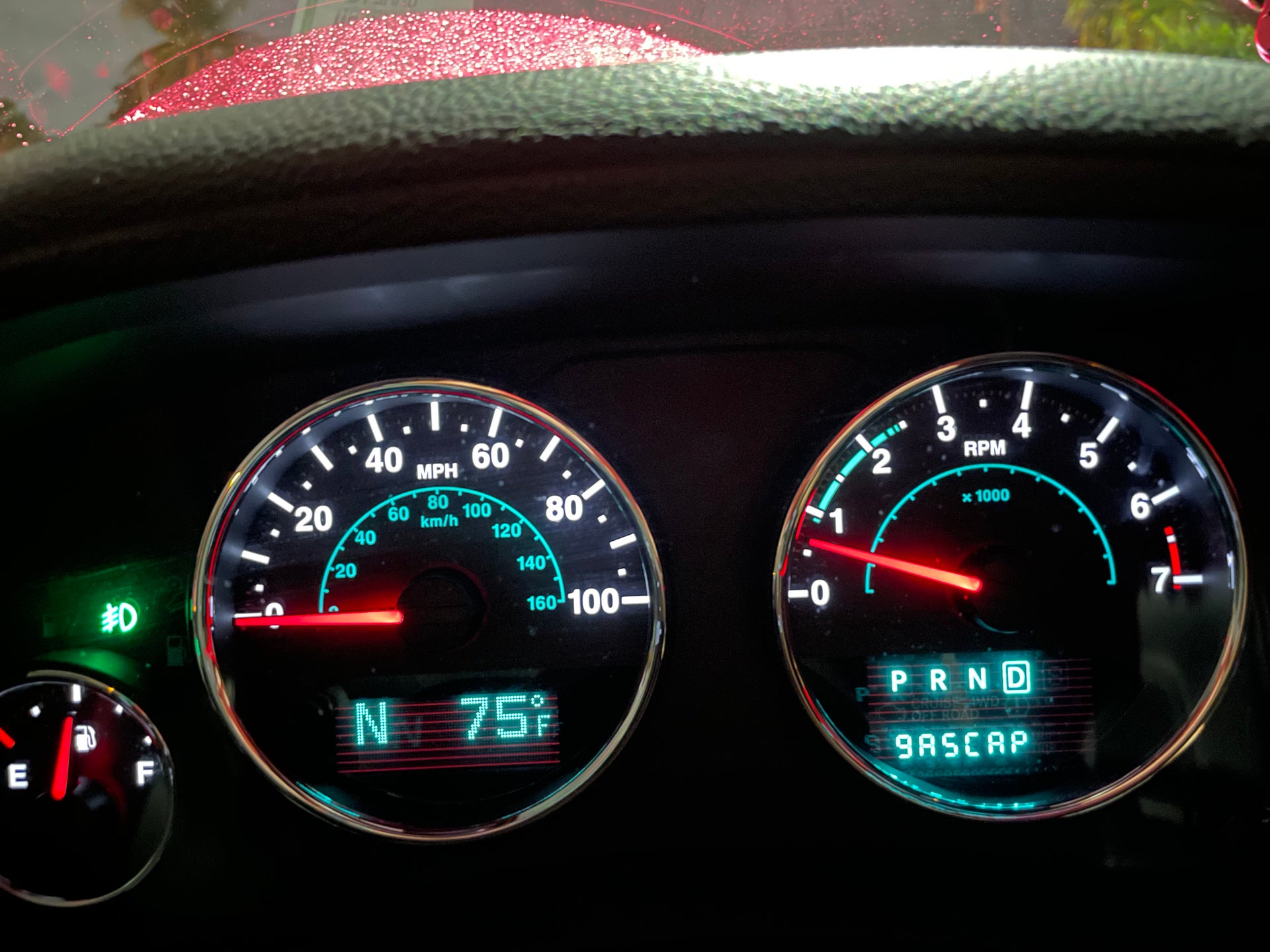 Gas cap” written in odometer | Jeep Wrangler Forum