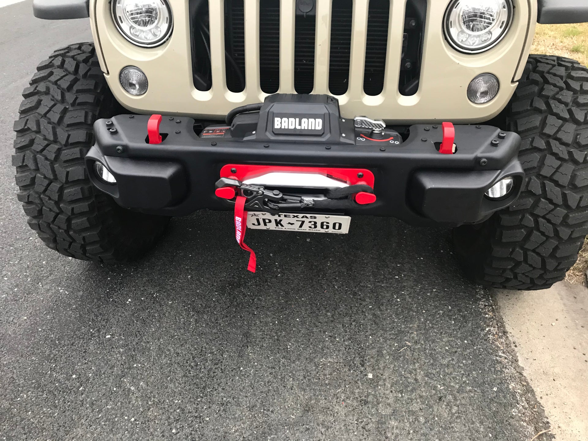 Winch installed and trim plate modified | Jeep Wrangler Forum