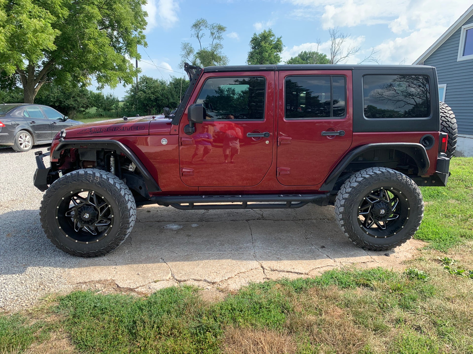 Deep Cherry Red lift complete | Jeep Wrangler Forum